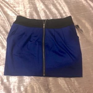 🆕 Forever 21 Indigo Zip-up Mini Skirt